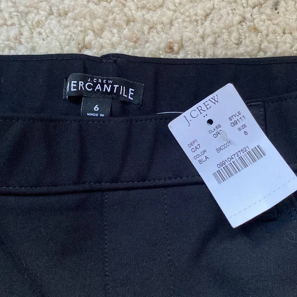 NWT J.Crew Mercantile Gigi Black Ponte Pants - Picture 5 of 6